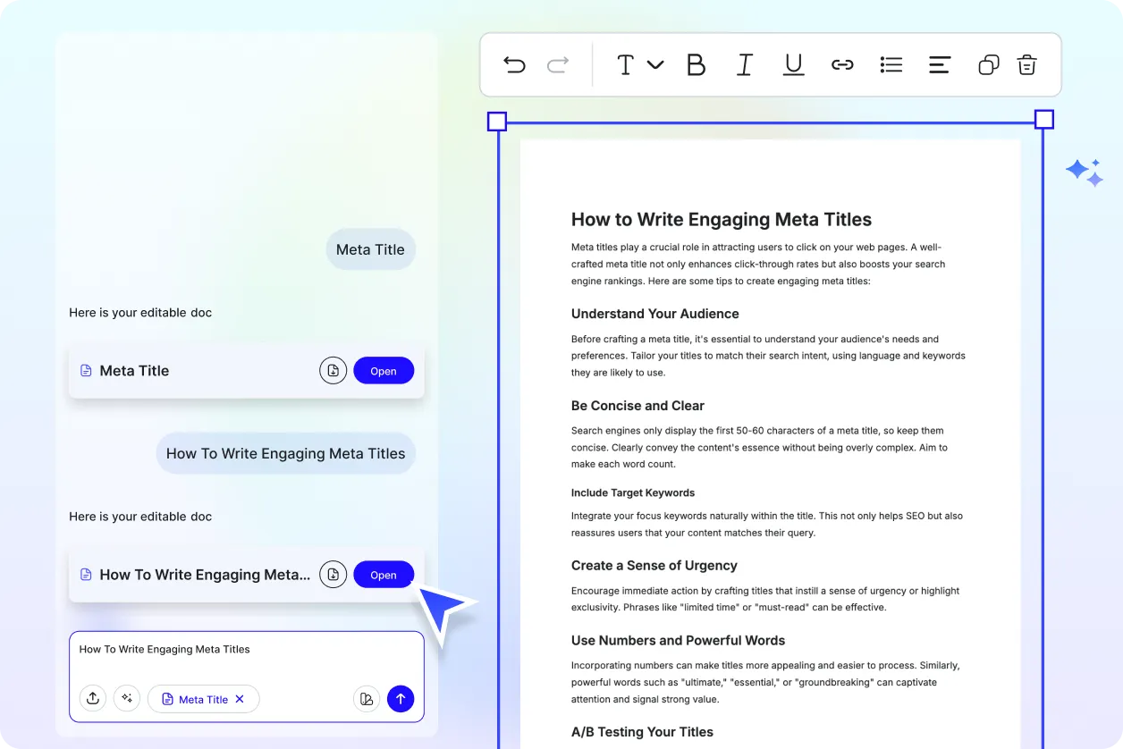 Free AI Meta Title Generator, Online Title Optimization Tool